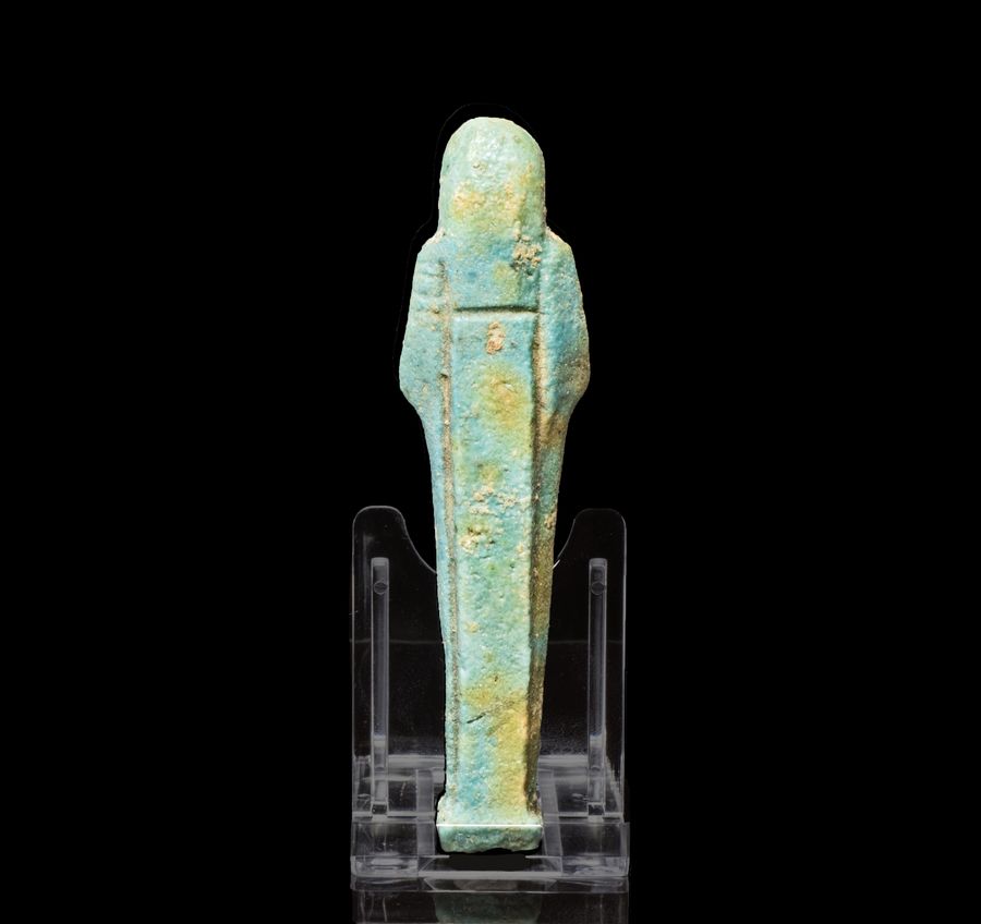 Antique Ancient Egyptian faience shabti 4th-1st century BC.