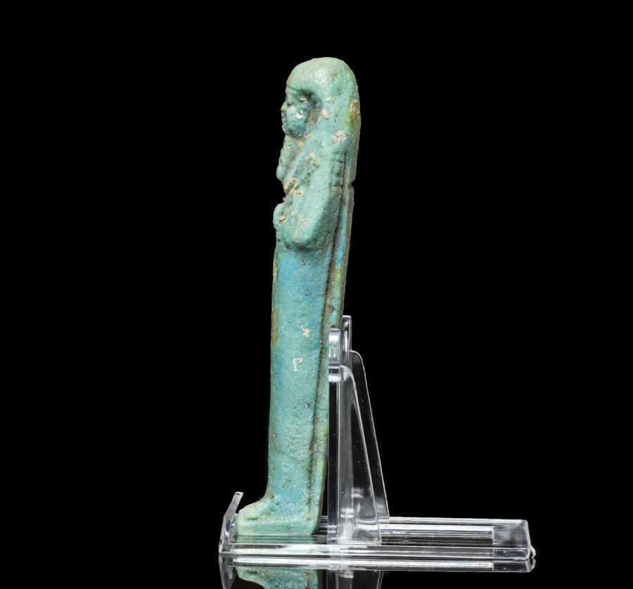 Antique Ancient Egyptian faience shabti 4th-1st century BC.