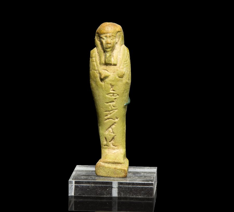 Egyptian Shabti with hieroglyphs for a Sameref priest