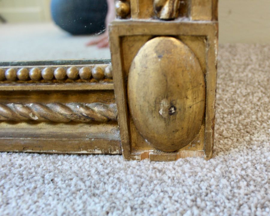 Antique Large Antique Gilt Mirror