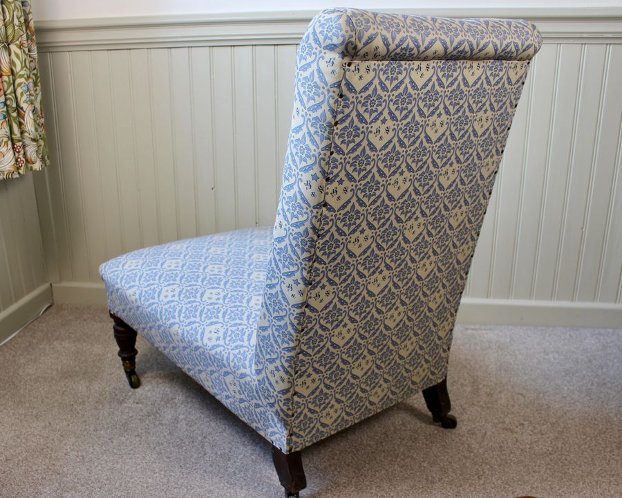 Antique Howard & Sons Slipper Chair