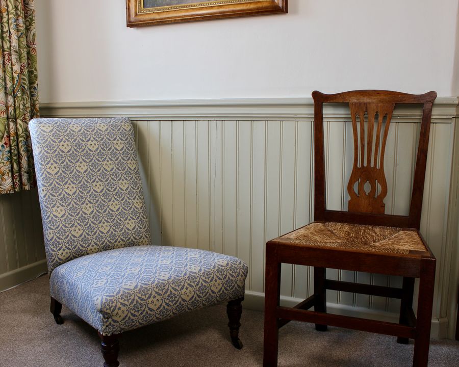Antique Howard & Sons Slipper Chair