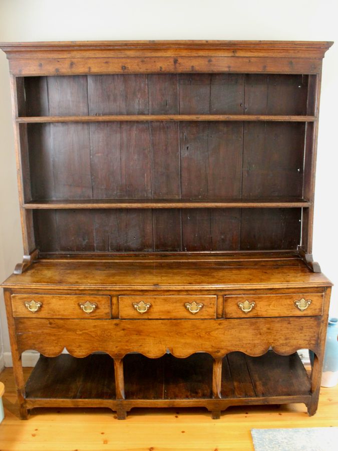 Antique Wonderful Georgian Welsh Oak Potboard Dresser