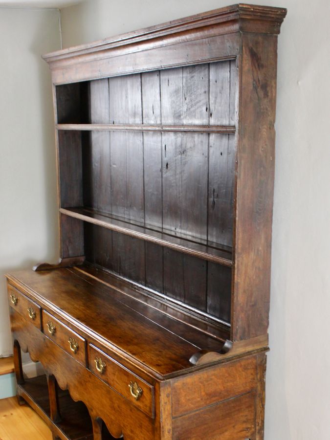 Antique Wonderful Georgian Welsh Oak Potboard Dresser