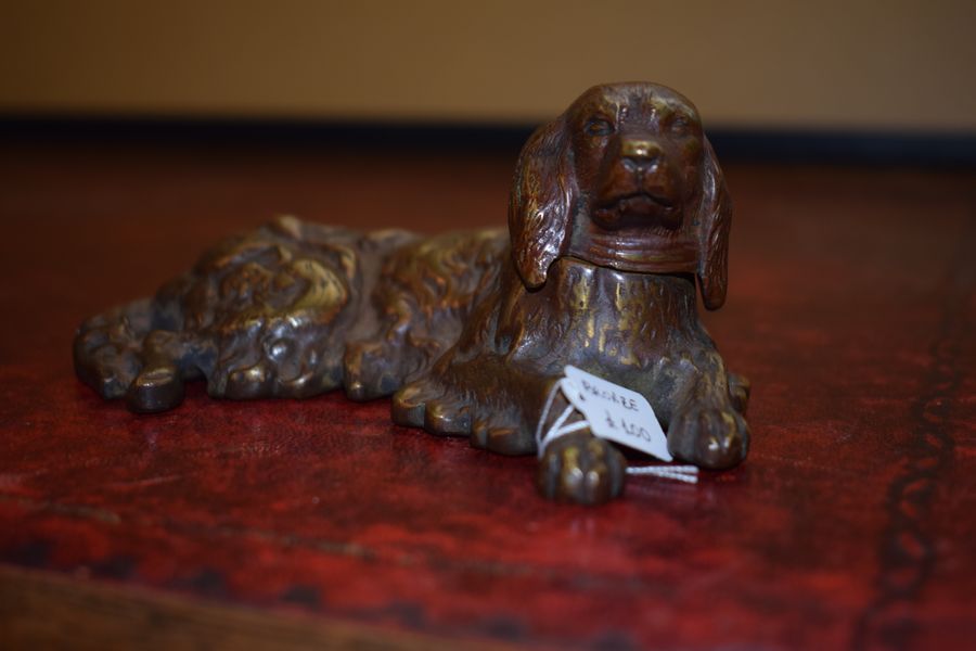 Bronze dog figure mid 40s