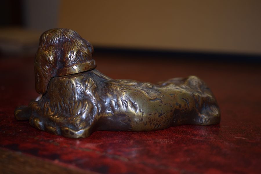 Antique Bronze dog figure mid 40s