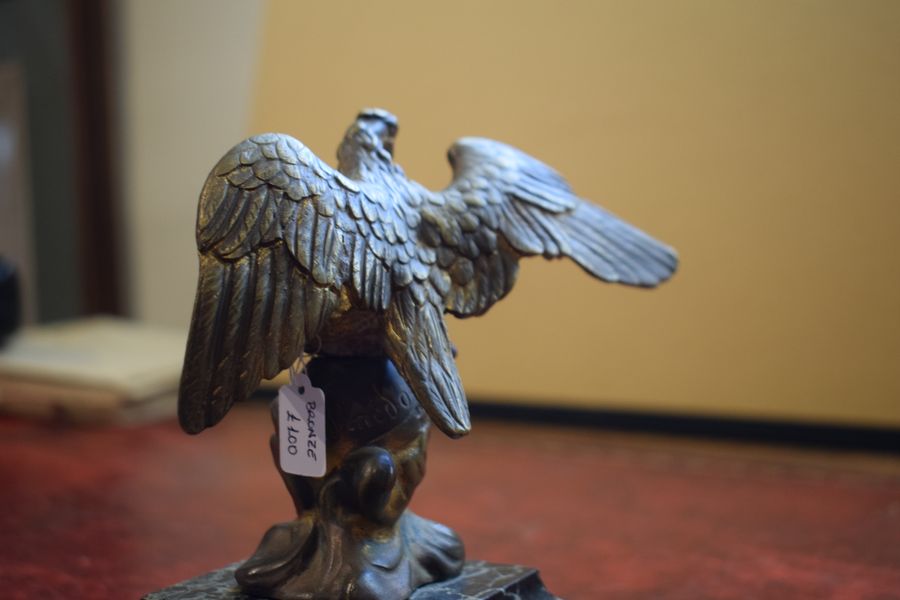 Antique Bronze Eagle Figure Mid 40s