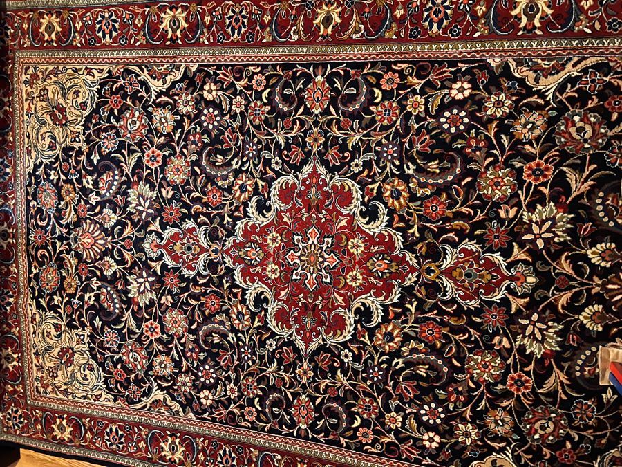 Antique Persian Antique Shah  Time Rug
