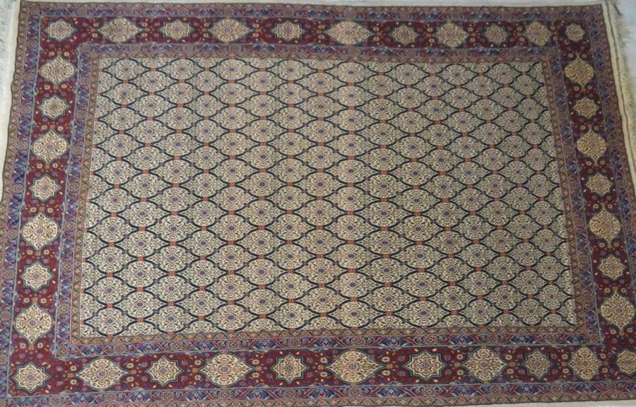 Antique Persian Antique Rug with Shah time tag/label 