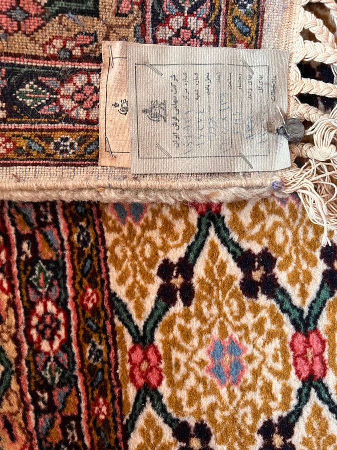 Persian Antique Rug with ORIGINAL TAG