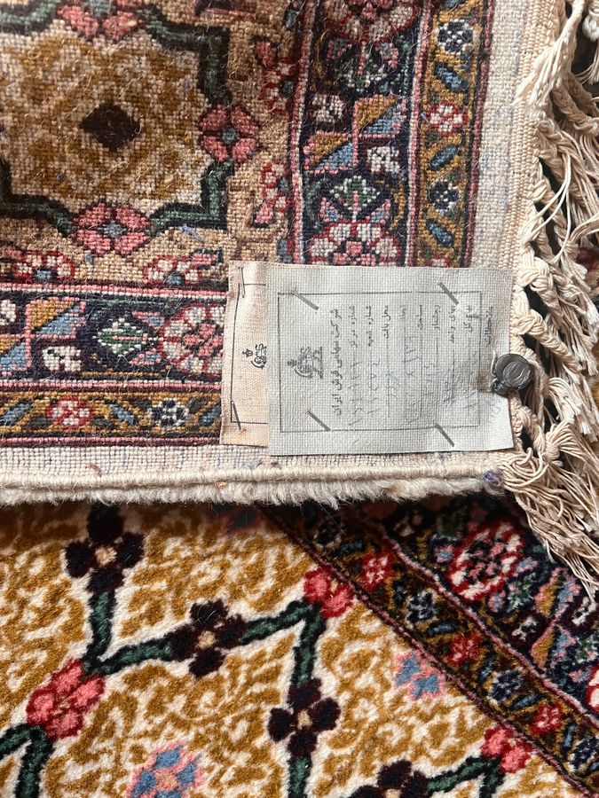 Antique Persian Antique Rug with ORIGINAL TAG