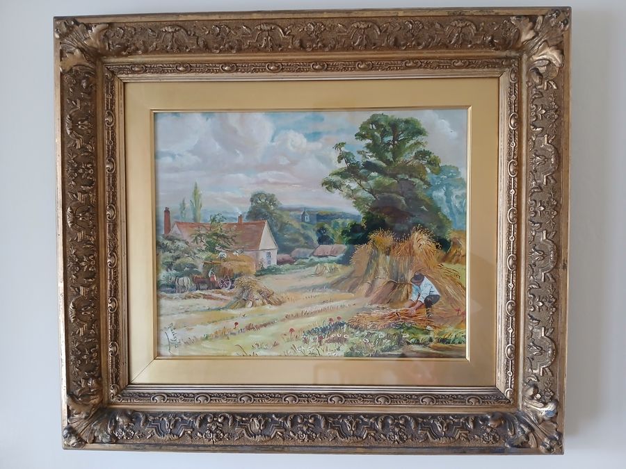 Early 20th Century Oil by J. R. Exley (1890-1970)