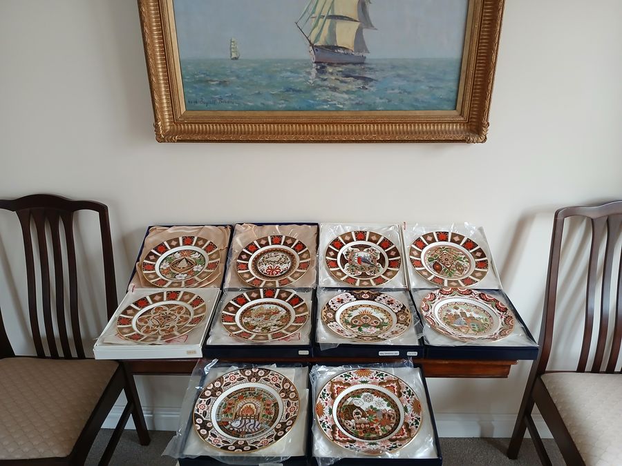 Beautiful collection of Royal Crown Derby Christmas Plates