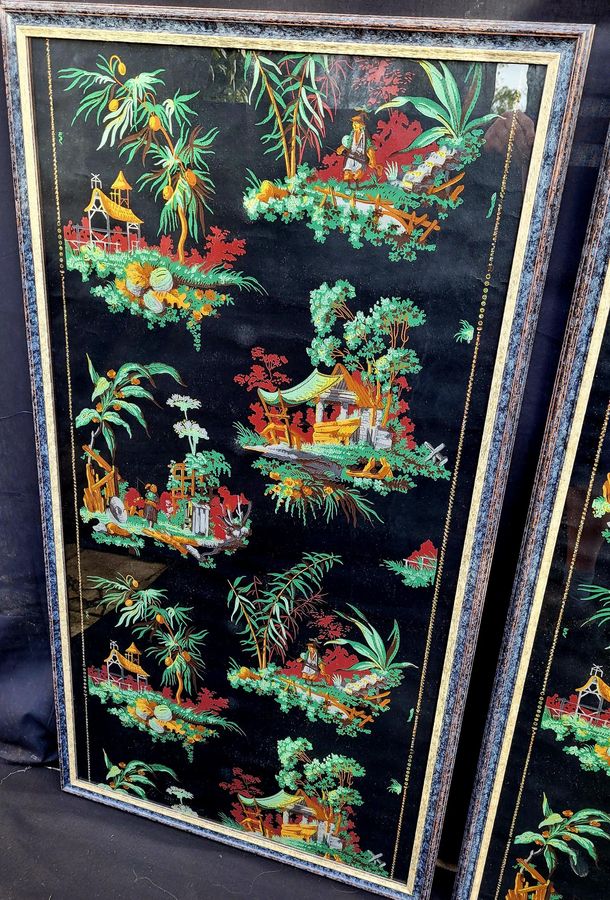 Antique Chinoiserie Wallpaper panels 