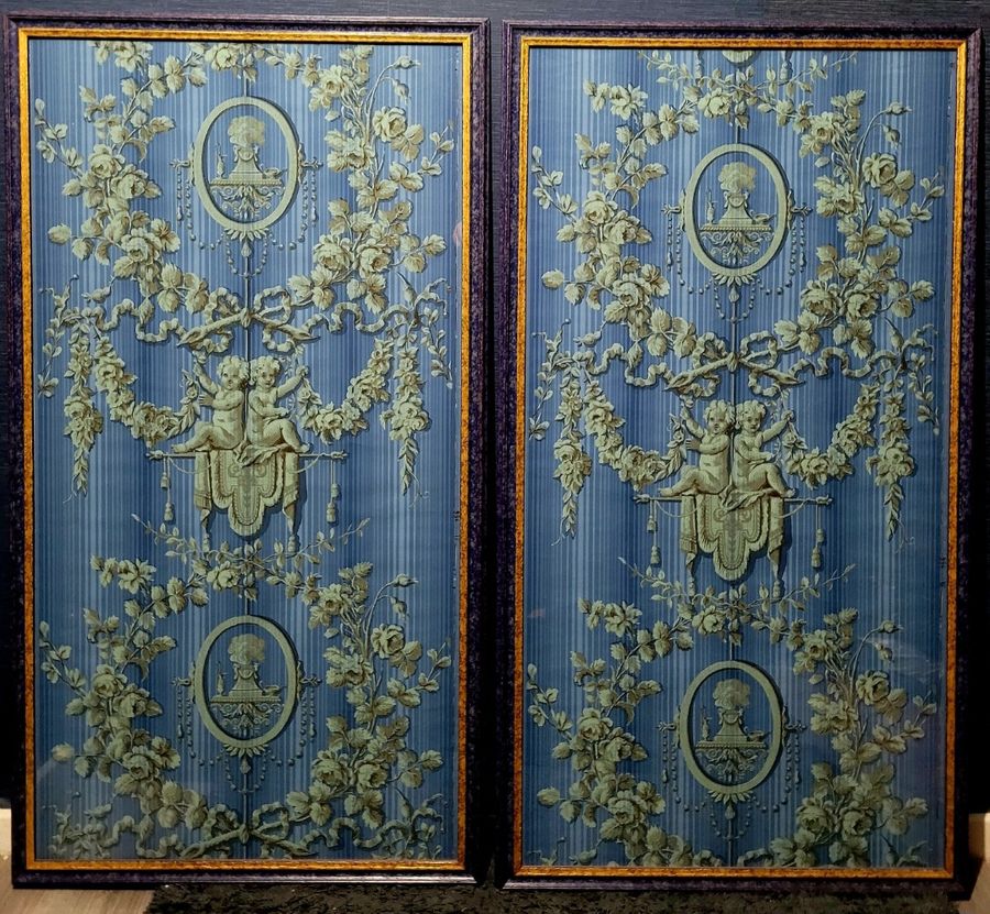 Antique 1910 Wallpaper Panels 