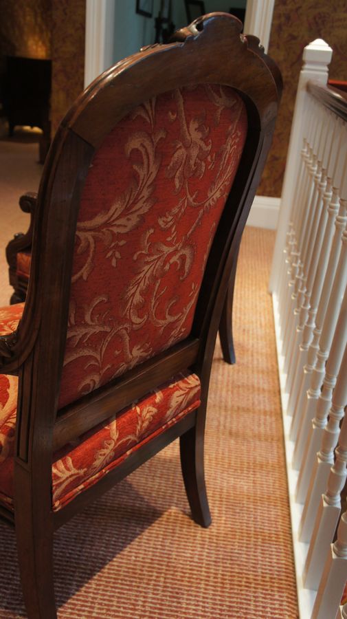 Antique A Pair of French, Rosewood, Open Armchairs c1840.