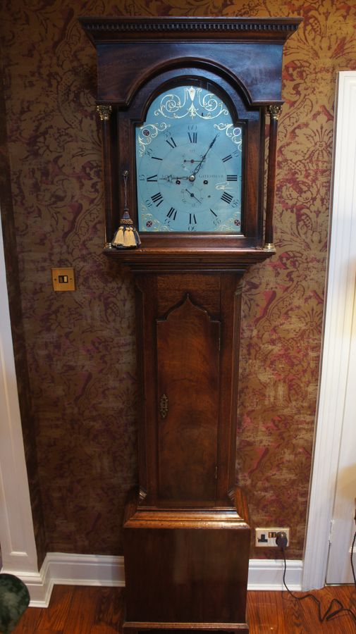 A Fine English, Walnut, Long Case Clock by J. Atkinson of Gateshead. c1770