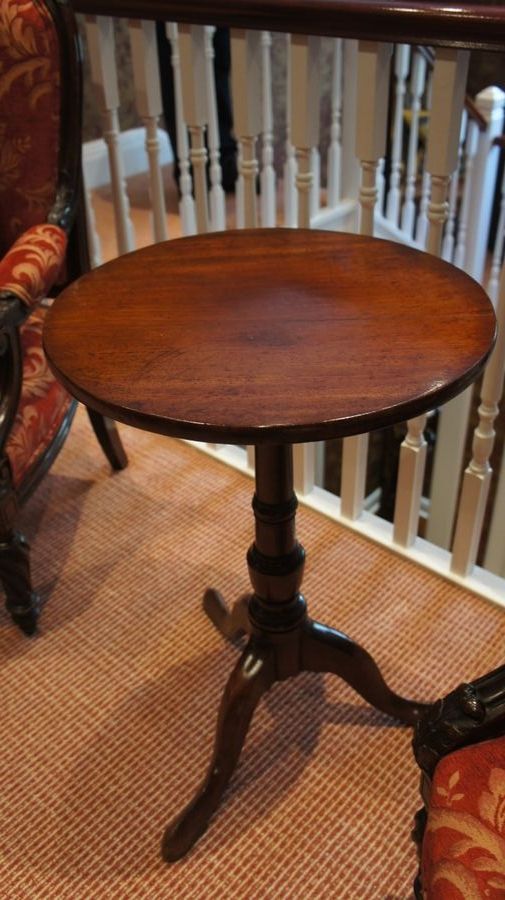 Antique A George III, English, Mahogany Tripod Table c1800