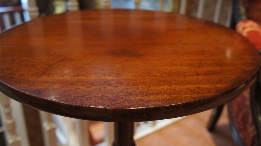 Antique A George III, English, Mahogany Tripod Table c1800