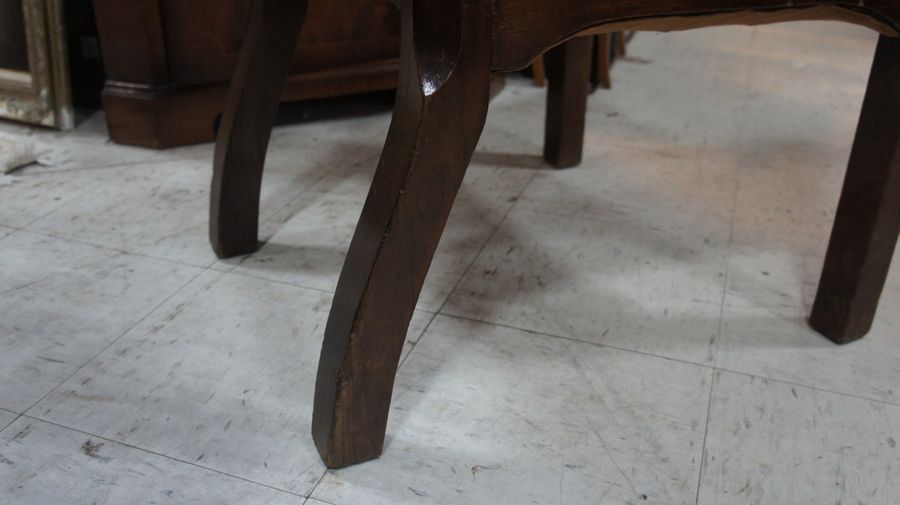 Antique Early 20th Century Oak and Leather Club Chair.