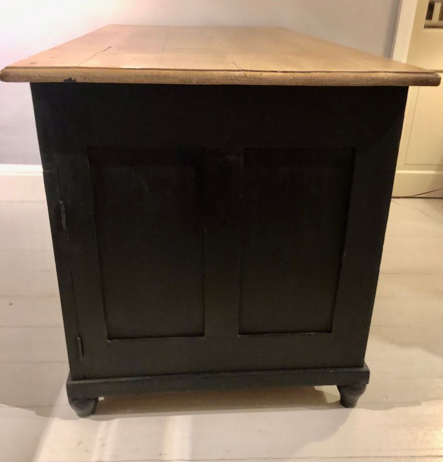 Antique PINE AND PAINTED DESK