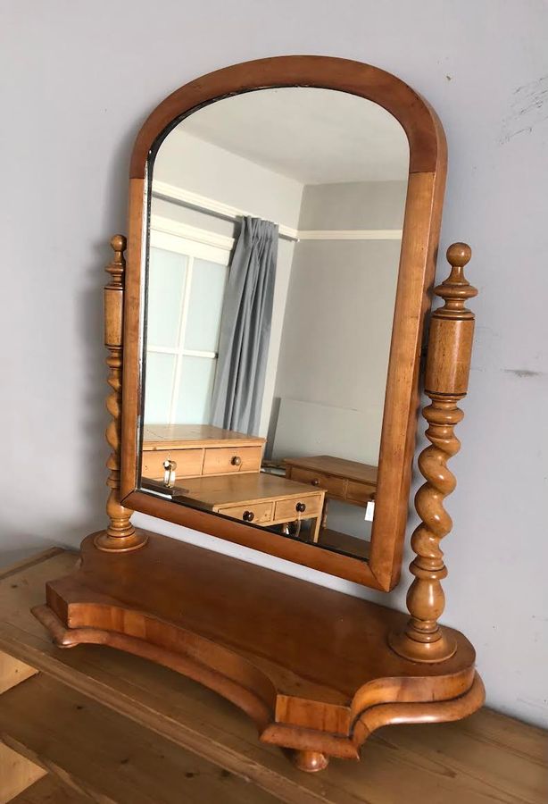 PALE MAHOGANY VANITY MIRROR