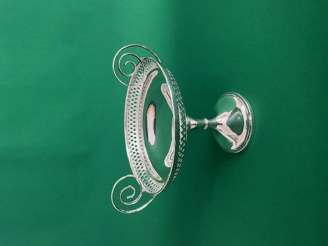 Antique A Striking Edwardian Silver Comport