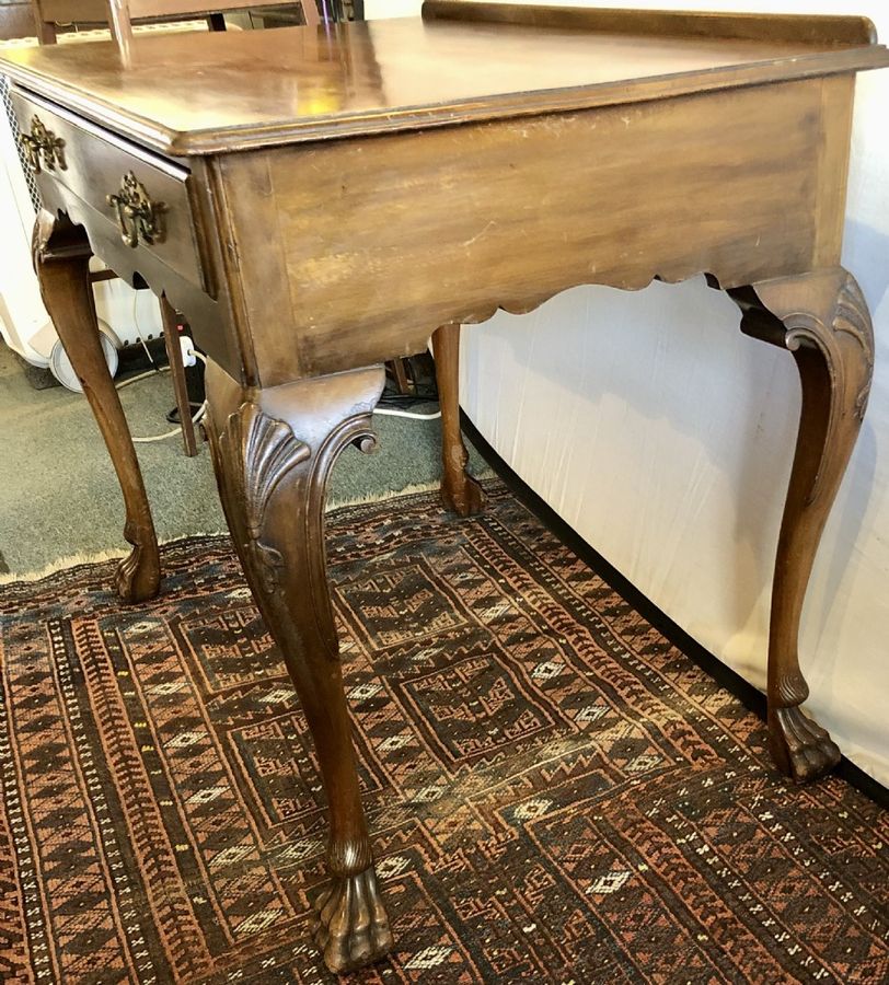 Antique Antique Mahogany silver or side table by Gillows of Lancaster, Victorian ca. late 19th C.