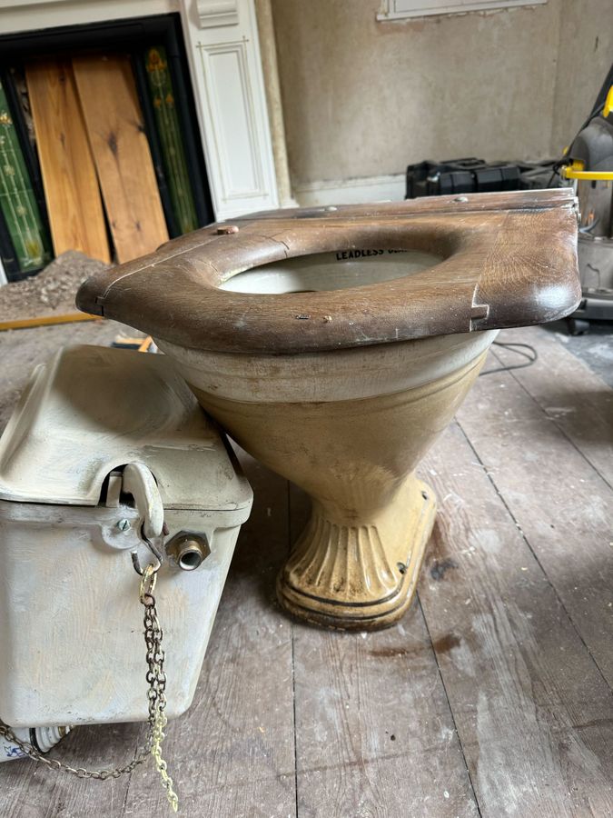 Antique Thomas Crapper no.814 High Level Cistern and Toilet