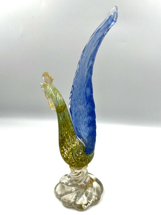 Antique Large Murano Art Glass Pheasant Bird Mid Century Venetian A/F