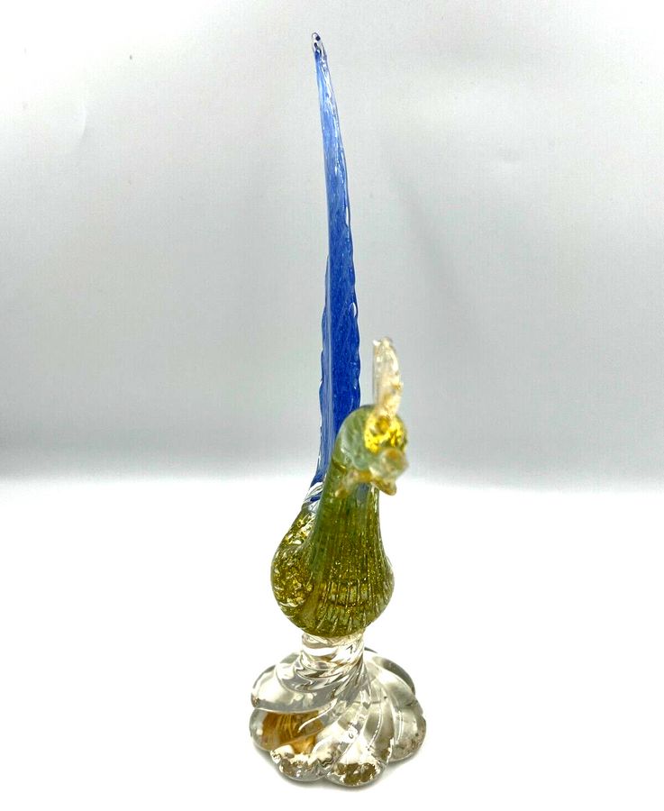 Antique Large Murano Art Glass Pheasant Bird Mid Century Venetian A/F