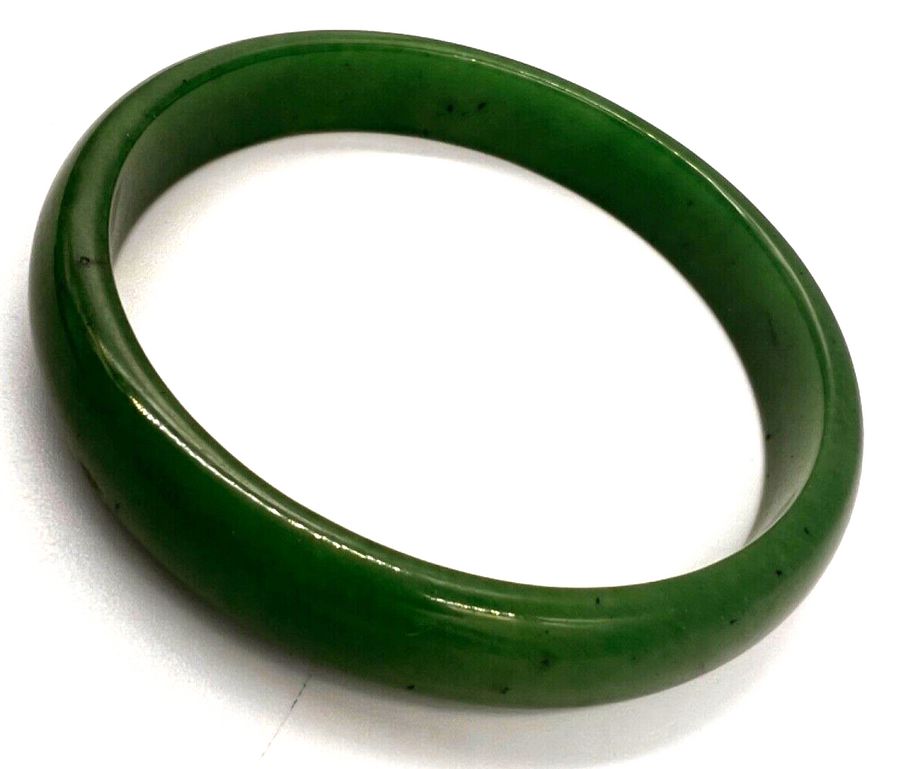 Antique Antique Chinese Art Deco Chinese Imperial Jade Bangle