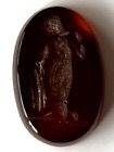 Antique Antique Carved Intaglio Cameo Depicting A Goddess in Cornelian Italian