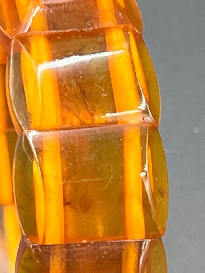 Antique Natural Baltic Amber Bangle Bracelet