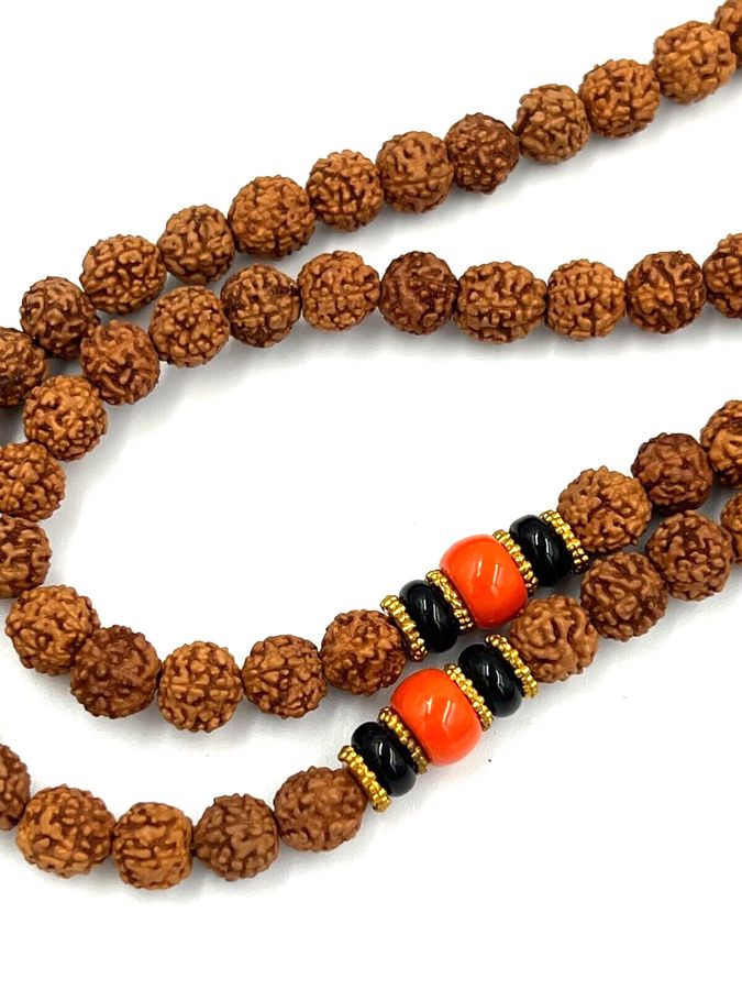 Antique Vintage Natural Bead Prayer Beads Necklace