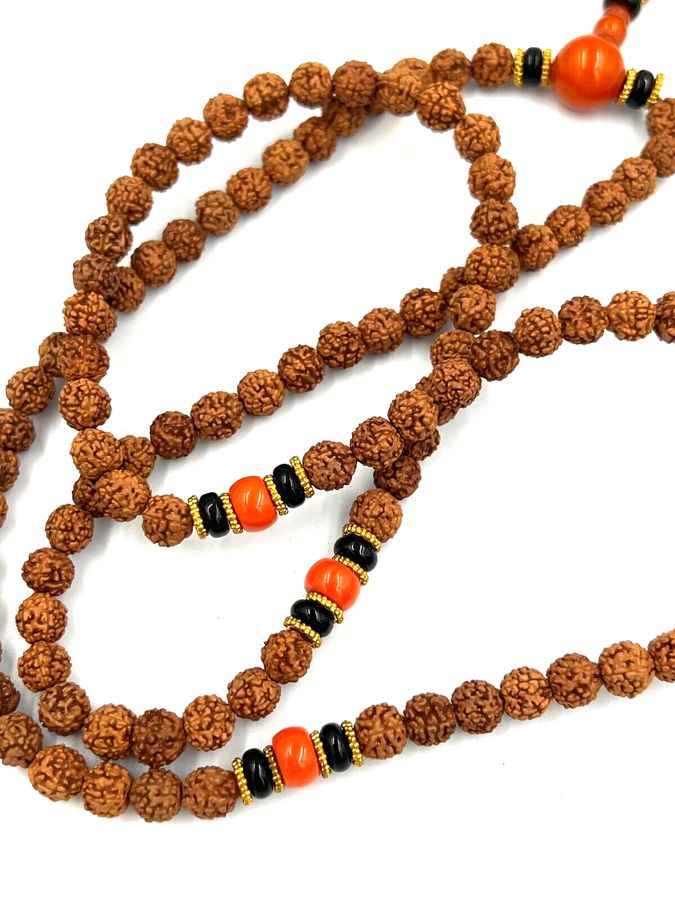 Antique Vintage Natural Bead Prayer Beads Necklace