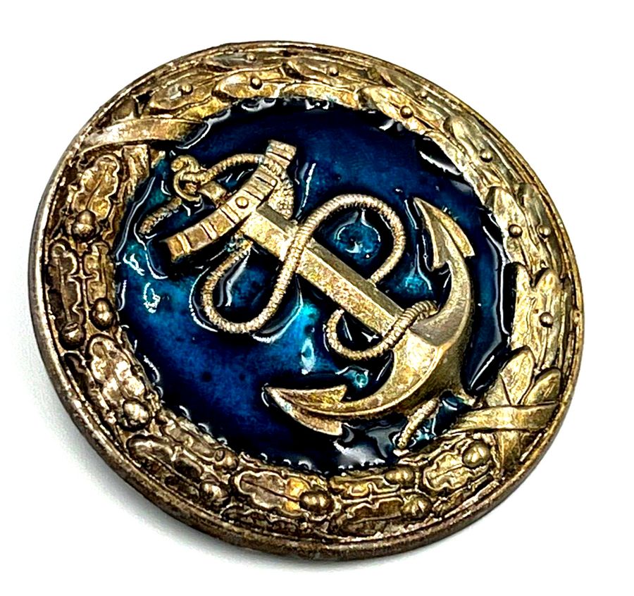 Antique Brooch Vintage Enamelled Anchor Circa 1920  Scottish