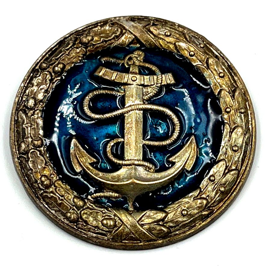 Antique Brooch Vintage Enamelled Anchor Circa 1920  Scottish