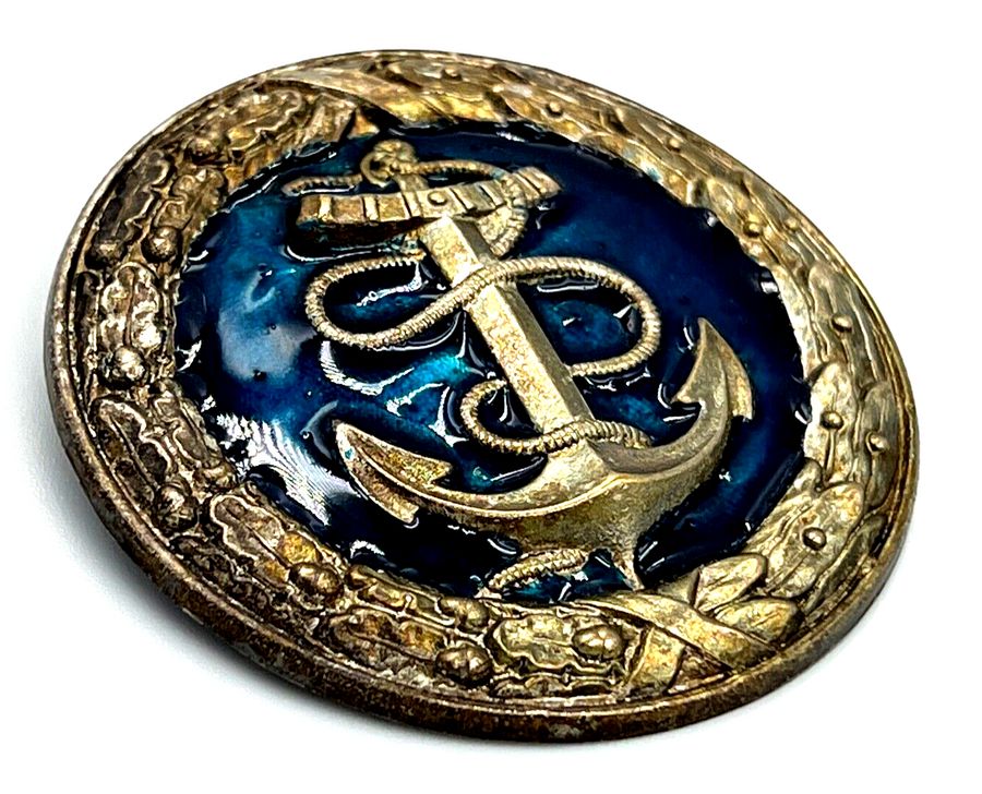 Antique Brooch Vintage Enamelled Anchor Circa 1920  Scottish