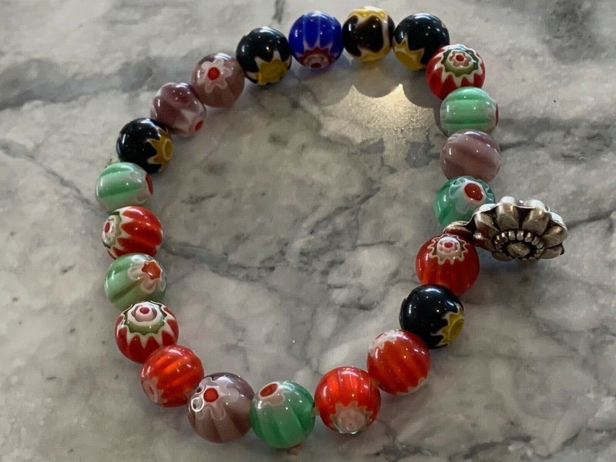 Antique Venetian Glass Bracelet Vintage Art Deco