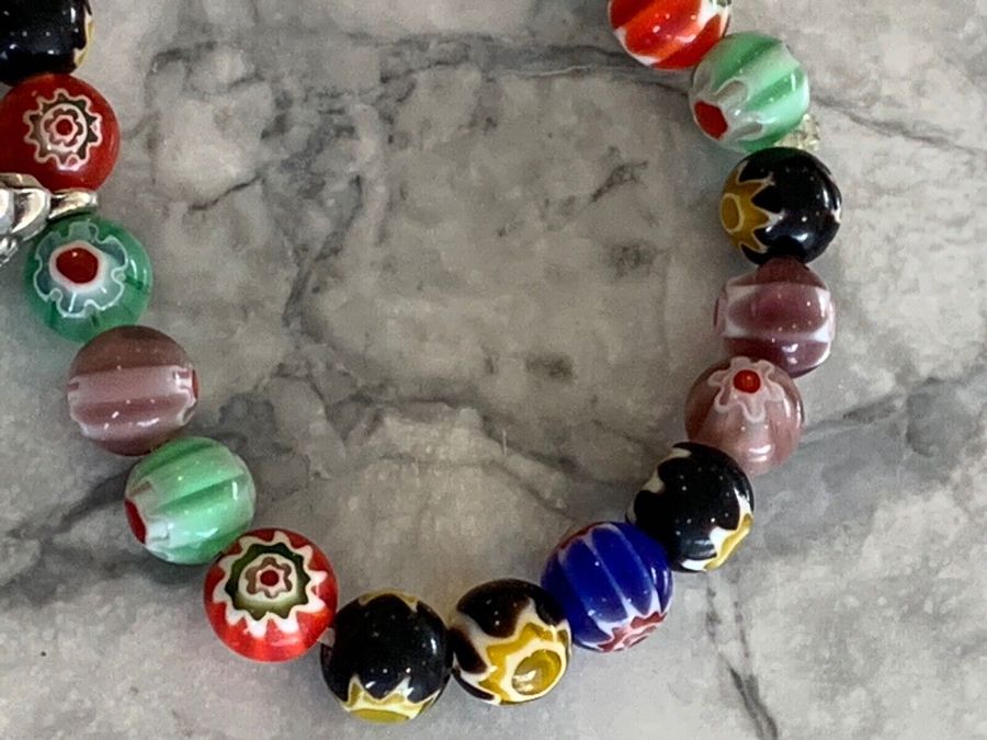 Antique Venetian Glass Bracelet Vintage Art Deco