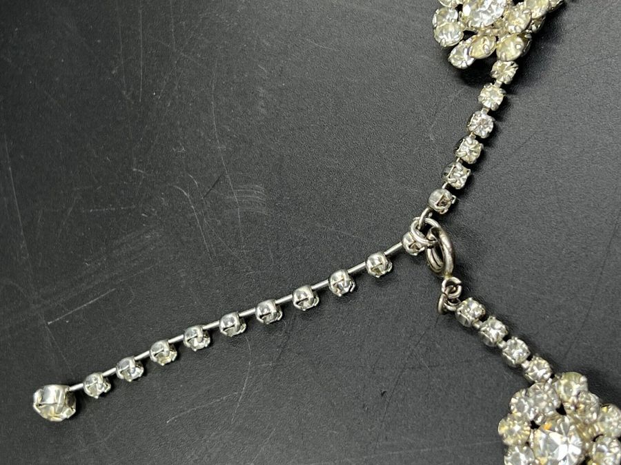 Antique Vintage Art Deco Diamante Czech Crystal Necklace Superb Quality