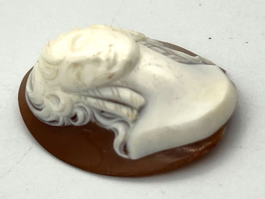 Antique Antique Victorian Italian Carved Shell Cameo Carved in Very High Relief