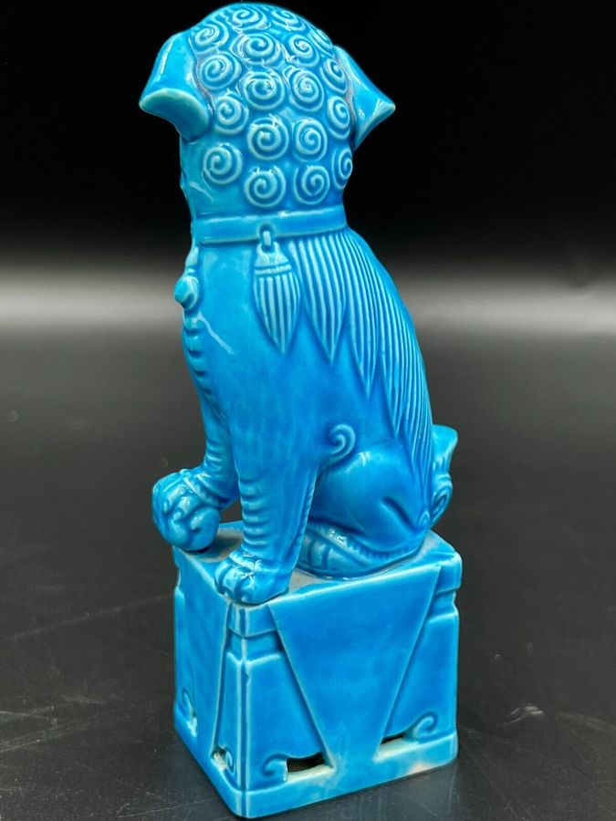 Antique Vintage Chinese Miniature Foo Temple Lion Dog 12cm High