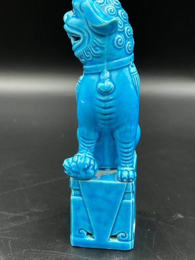 Antique Vintage Chinese Miniature Foo Temple Lion Dog 12cm High