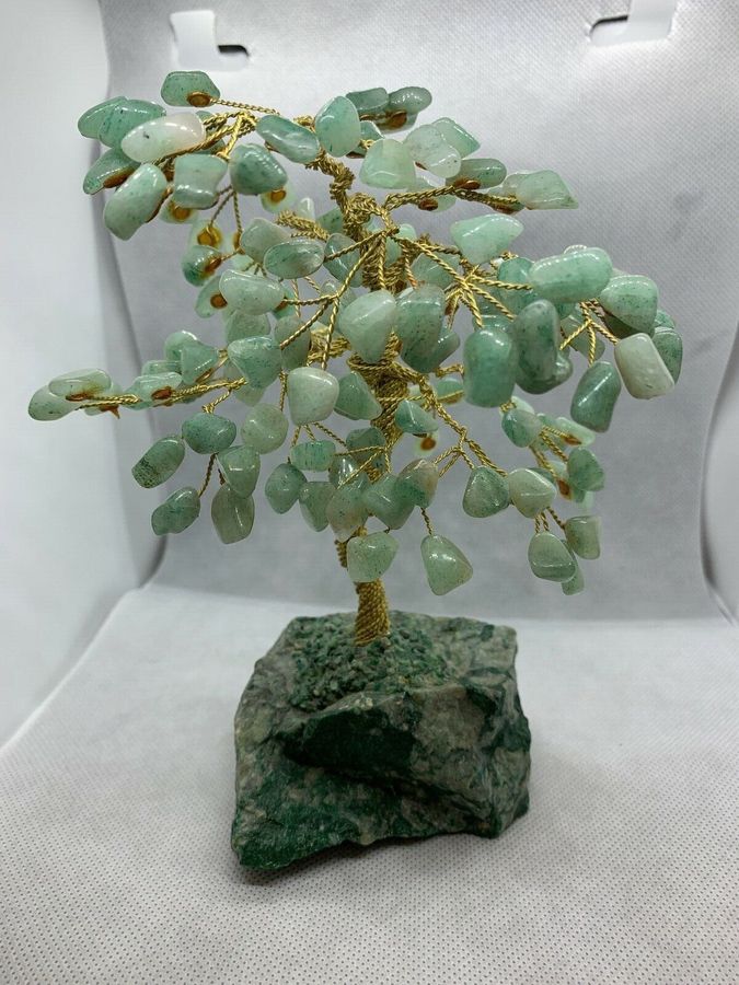 Antique Vintage Chinese Celadon Jade Bonsai Tree of Life