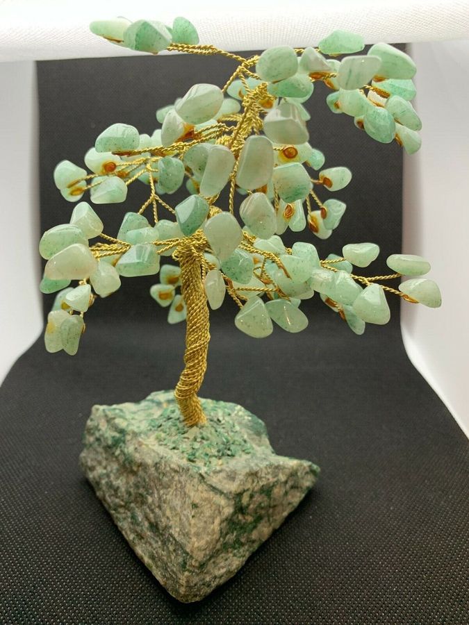 Antique Vintage Chinese Celadon Jade Bonsai Tree of Life