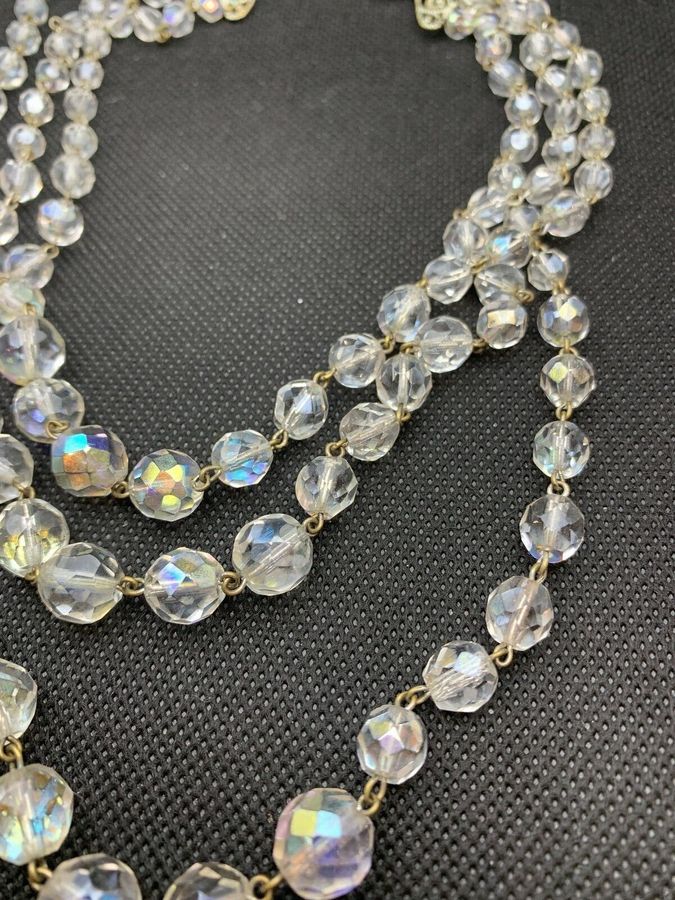 Antique Vintage 1930s Crystal Necklace