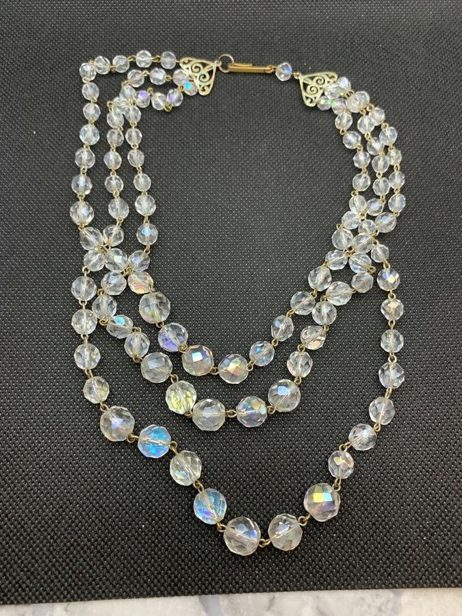 Antique Vintage 1930s Crystal Necklace