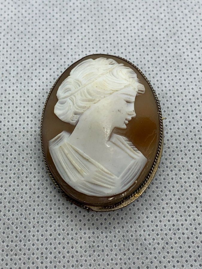 Antique Italian Carved Shell Cameo